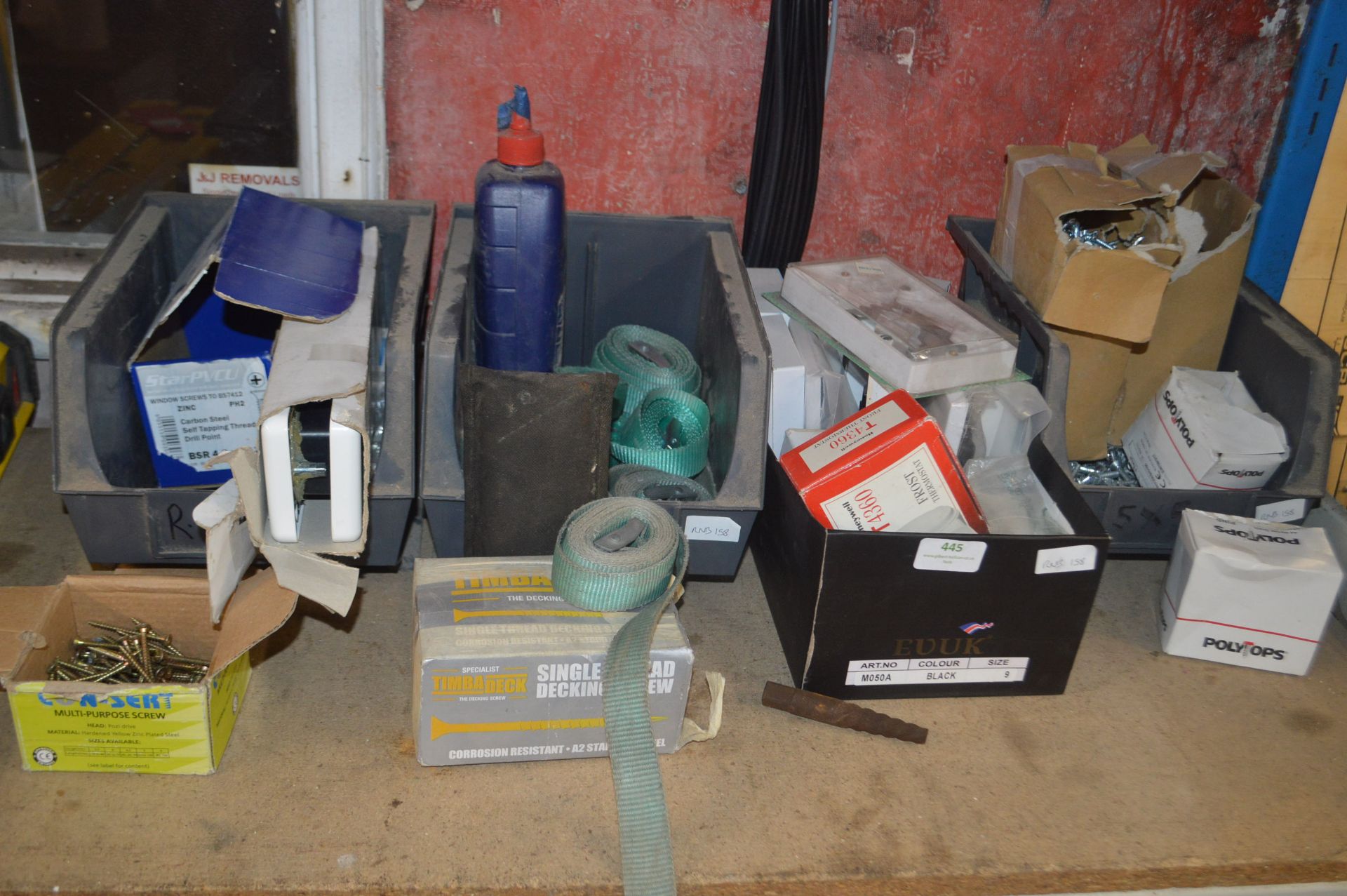 *Four Containers of Various Screws, Letterbox, and an Electrical Back Boxes - Image 2 of 6