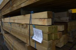 *Assorted 1.5m and 1.8m Lengths of 47x47mm Sawn Green Treated Timber (~200m total)