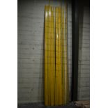 *~22 Yellow Timber Measuring Staffs (4.8m average height)