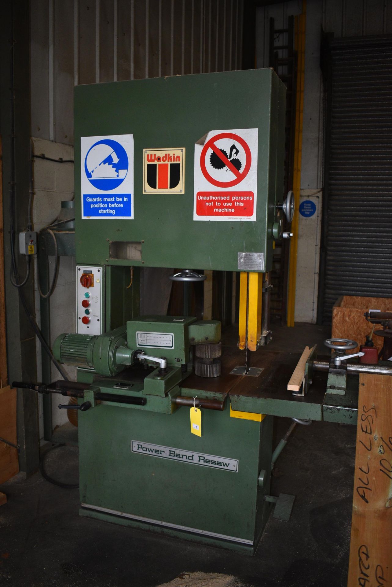 *Wadkin BBR-HD Power Band Saw with Extra Blades - Image 4 of 5