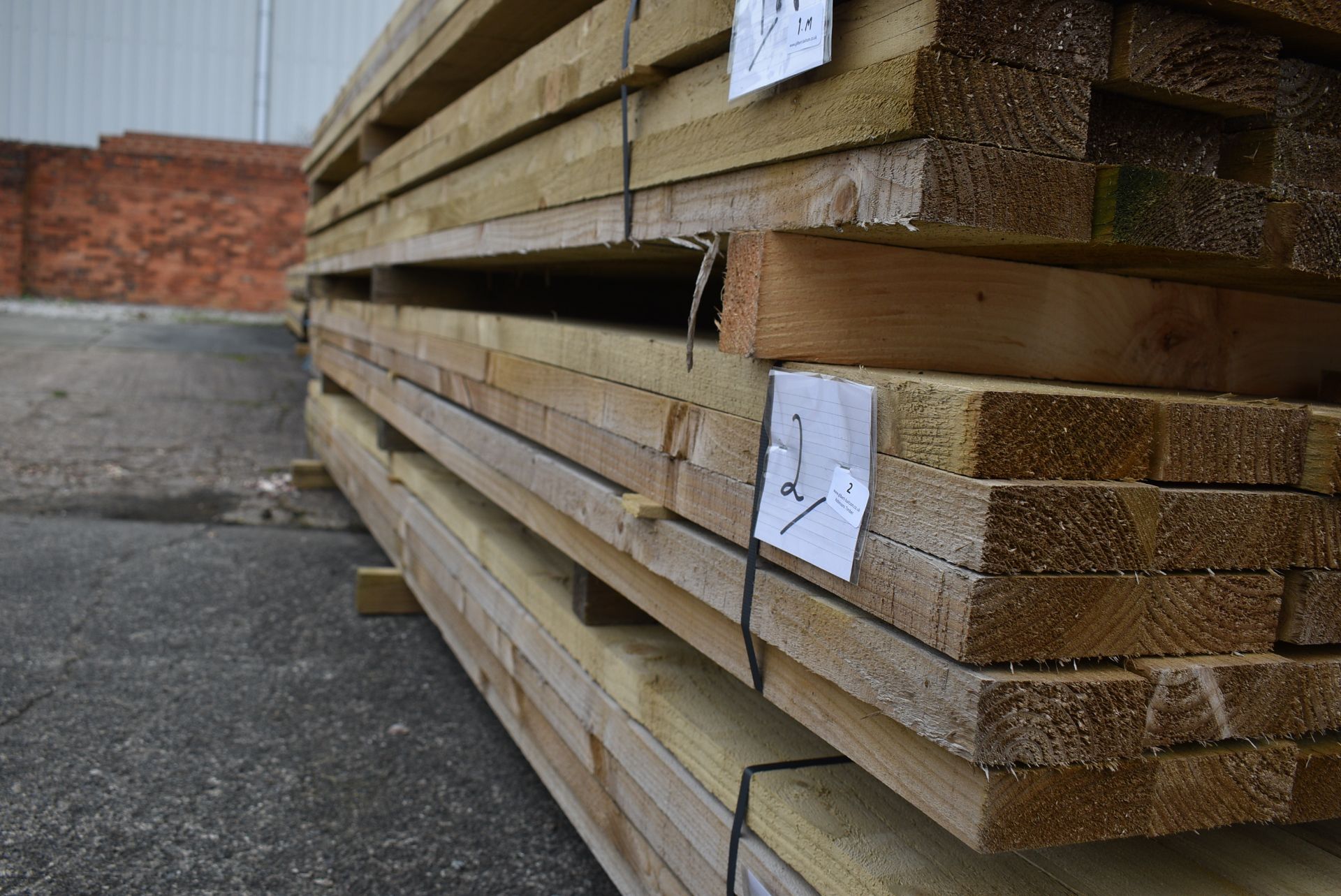 *~50 3.6m Lengths of 38x100mm Sawn Green Treated Timber - Image 2 of 2