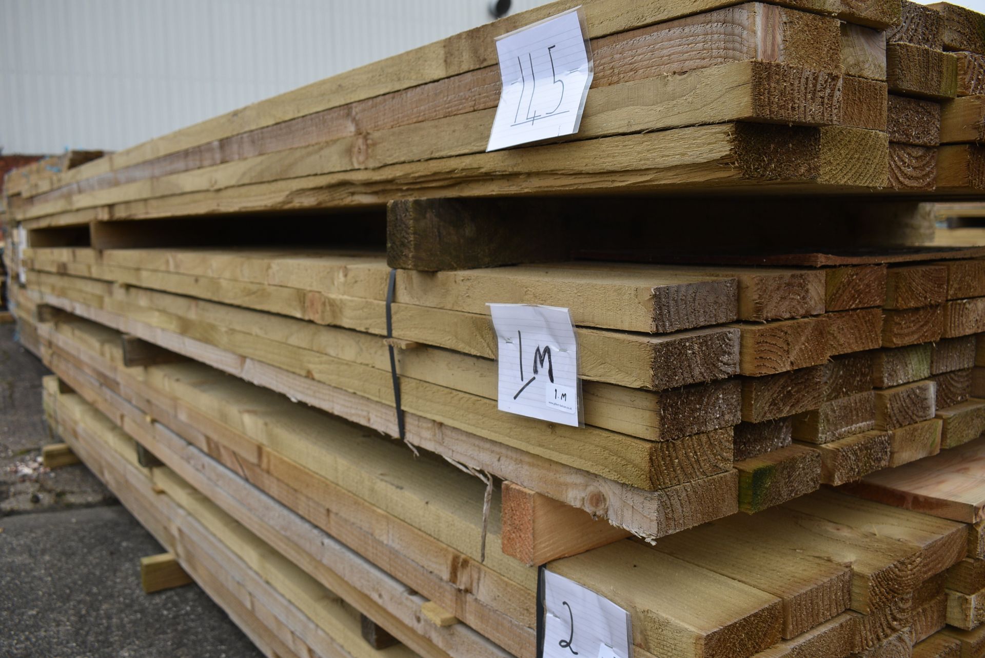 *~50 3.6m Lengths of 38x100mm Sawn Green Treated Timber