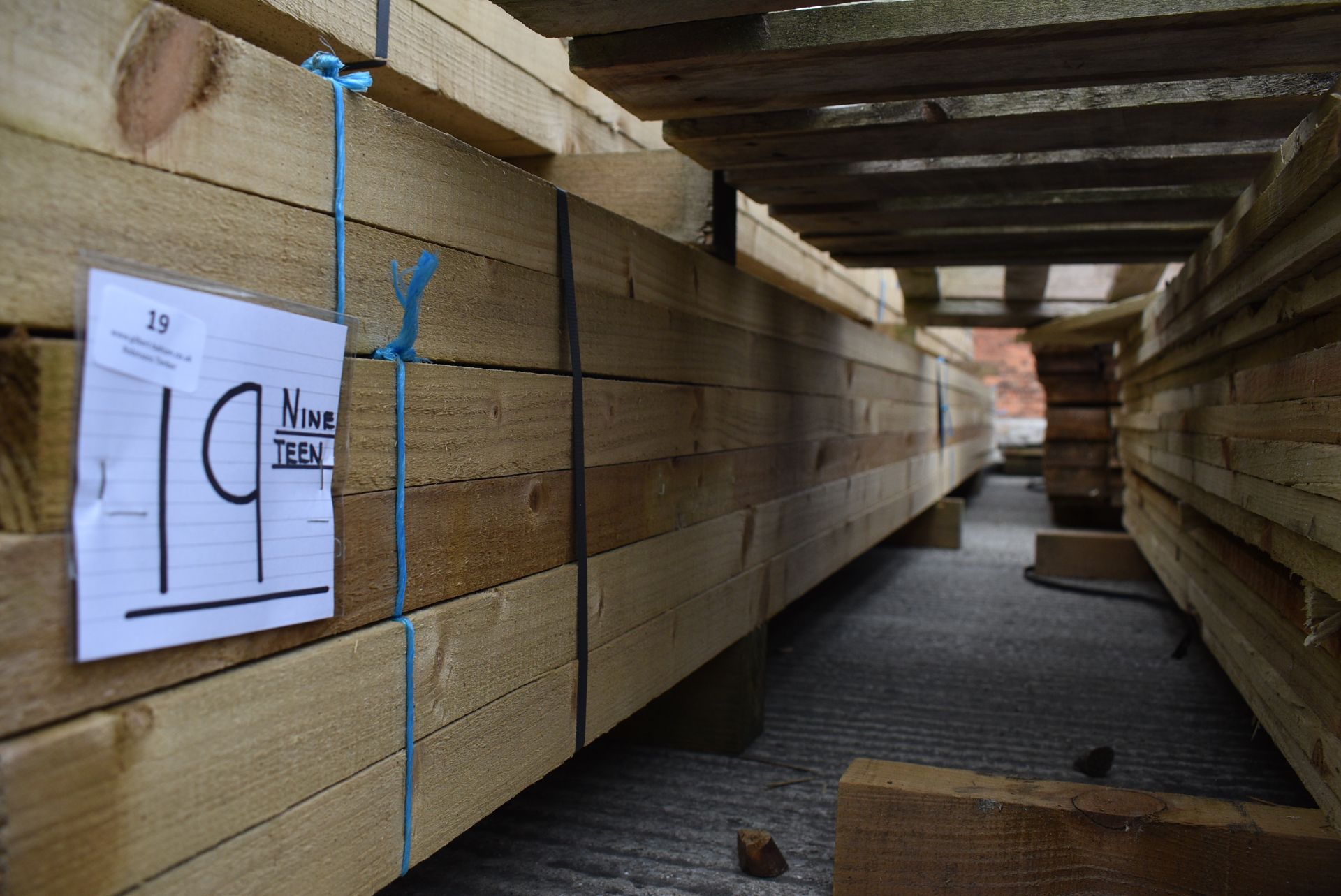 *~60 4.8m Lengths of 47x47mm Sawn Green Treated Timber