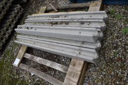 *Six 5ft Slotted Concrete Posts