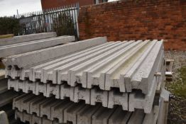 *Twenty-Two 6ft Slotted Concrete Posts