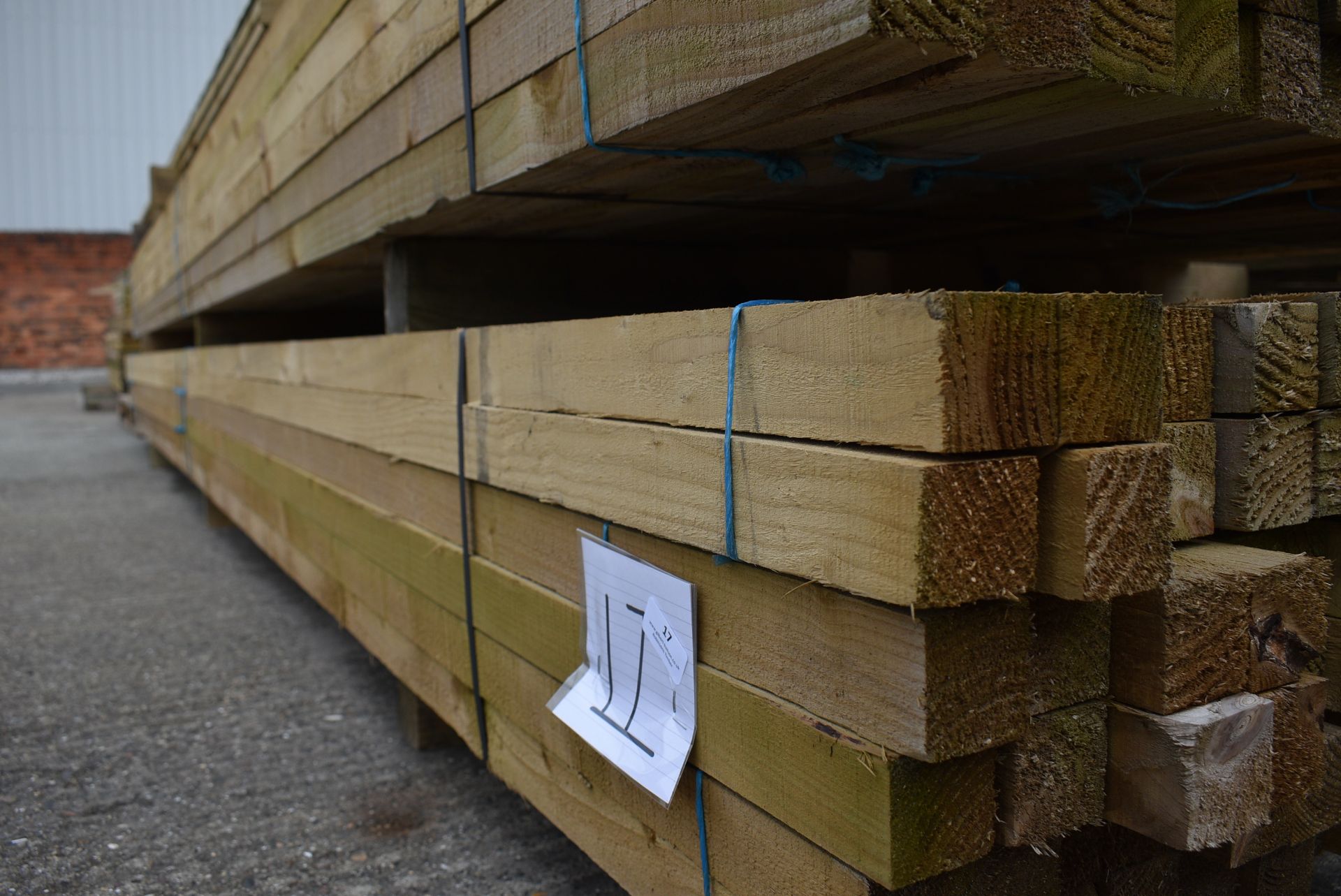 *~60 4.8m Lengths of 47x47mm Sawn Green Treated Timber