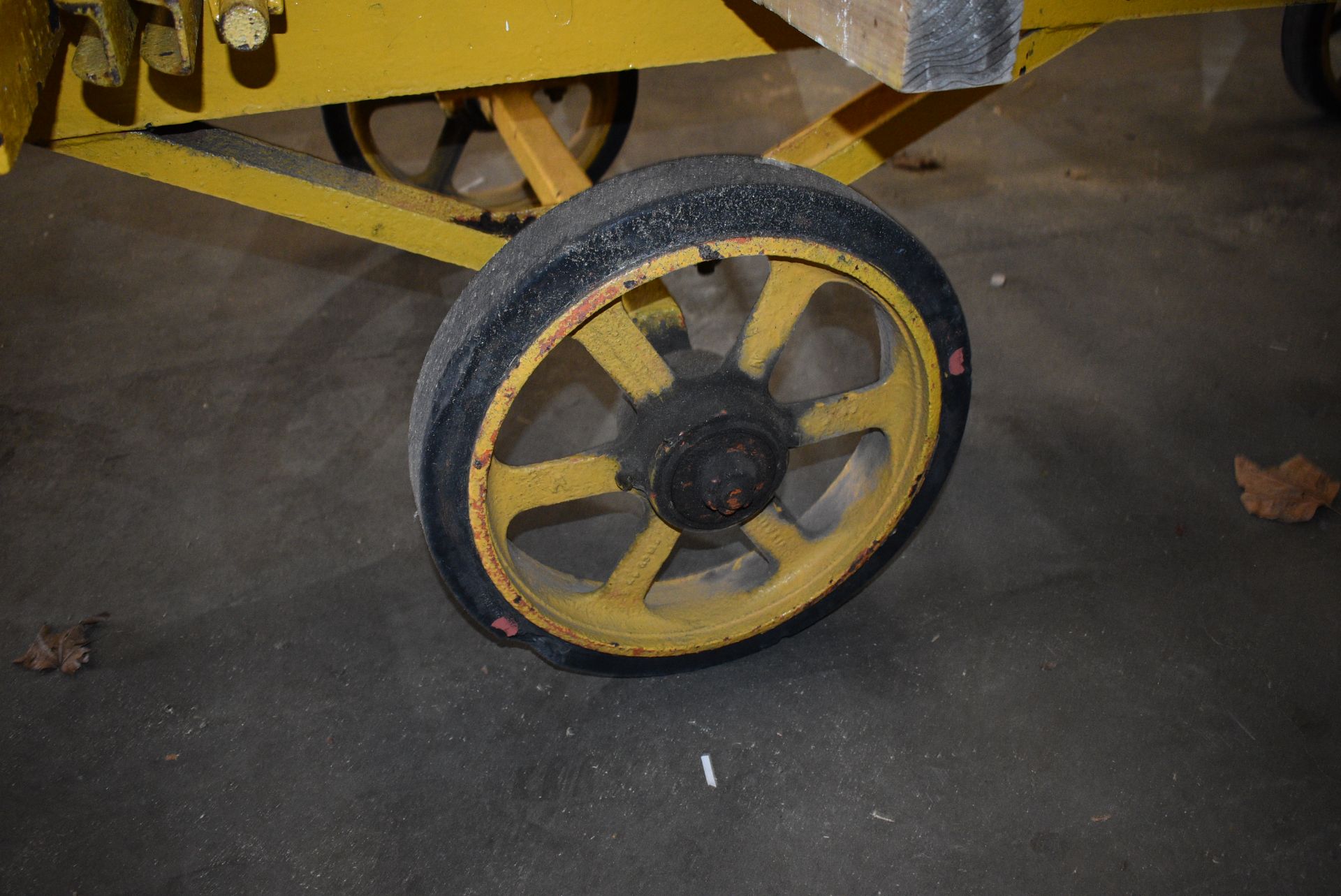 *Tye Railway Trolley on Cast Wheels with Rubber Tread 71cm tall x 272cm long +150cm for hitch bar - Image 2 of 5