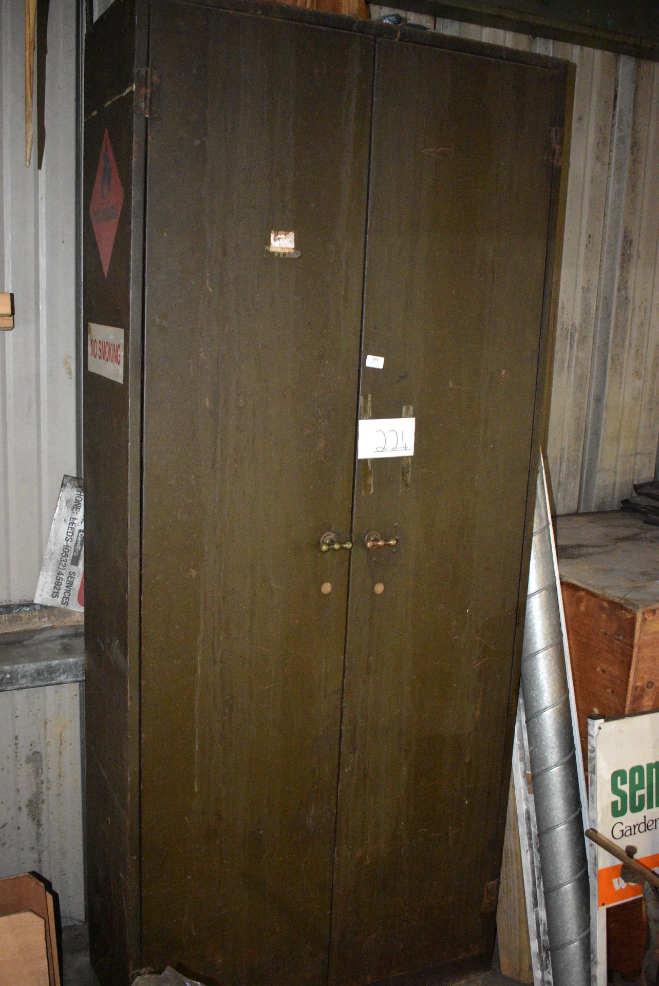 *7ft Steel Storage Cabinet (contents not included)