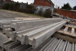 *Five 9ft Slotted Concrete Intermediate Posts