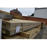 *~50 3.6m Lengths of 38x100mm Sawn Green Treated Timber