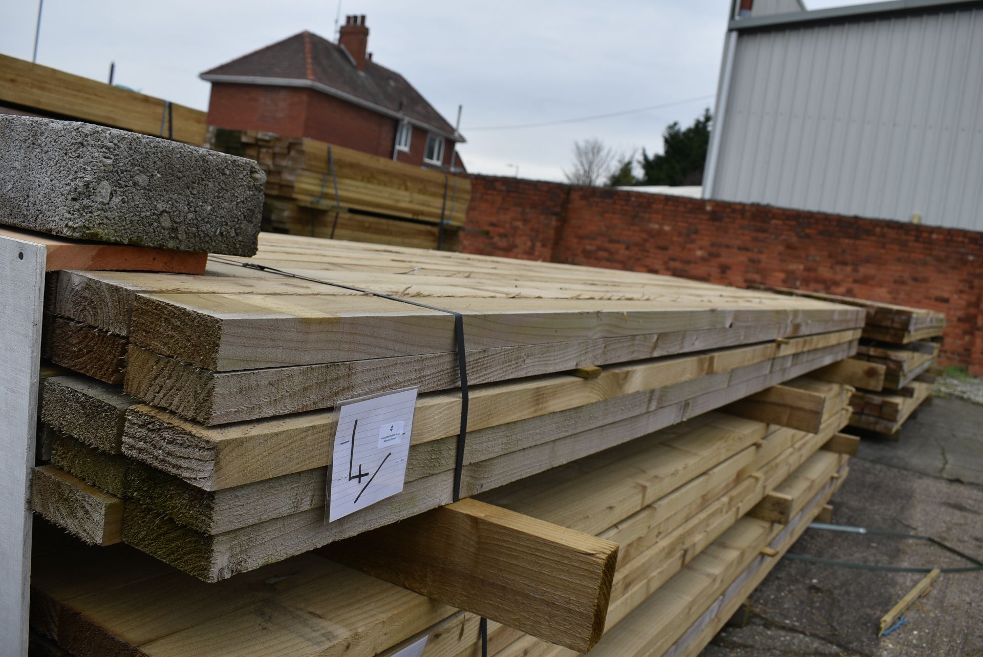 *~50 3.6m Lengths of 38x100mm Sawn Green Treated Timber