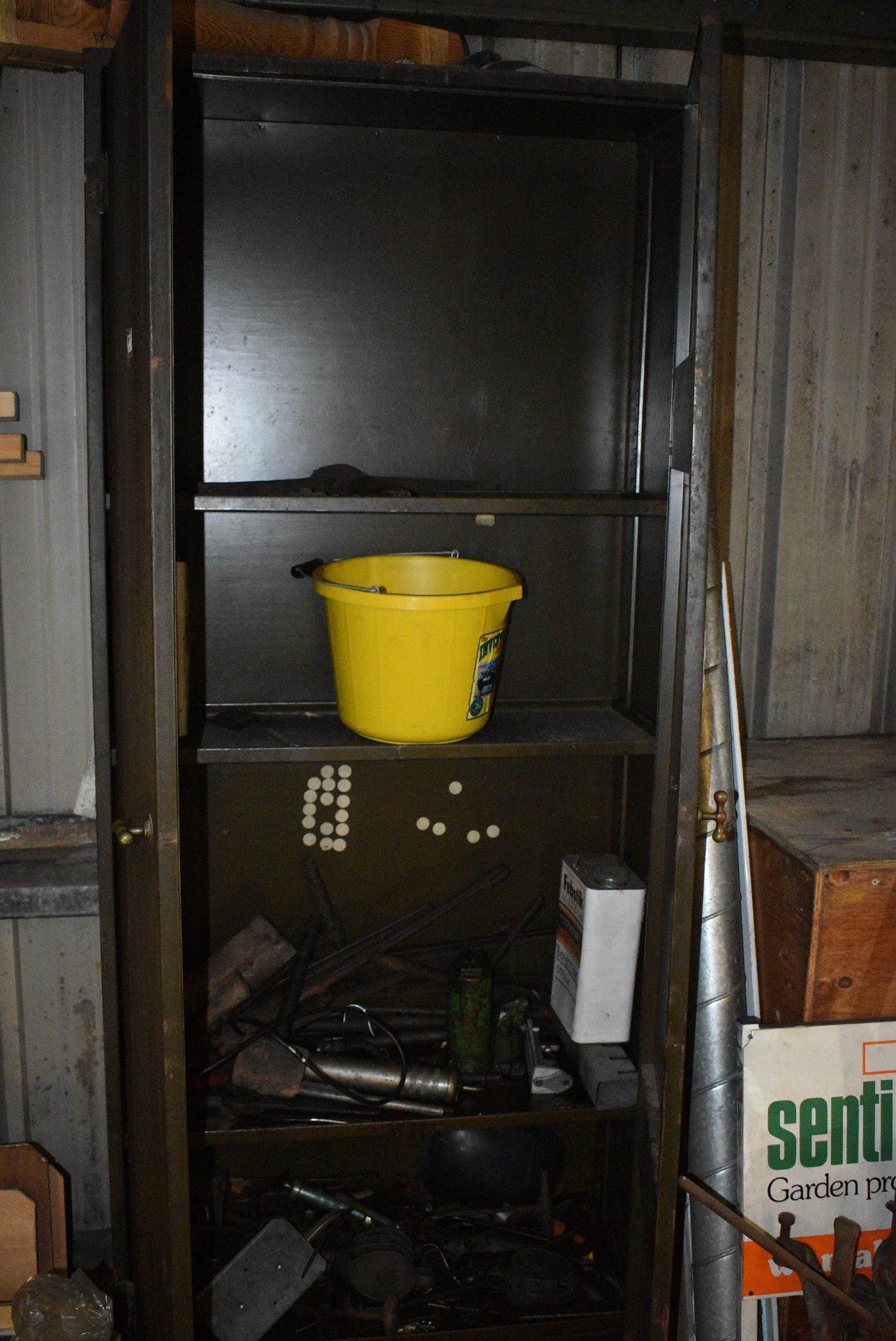 *7ft Steel Storage Cabinet (contents not included) - Image 2 of 3