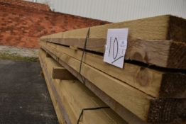 *~50 4.8m Lengths of 47x75mm Sawn Green Treated Timber