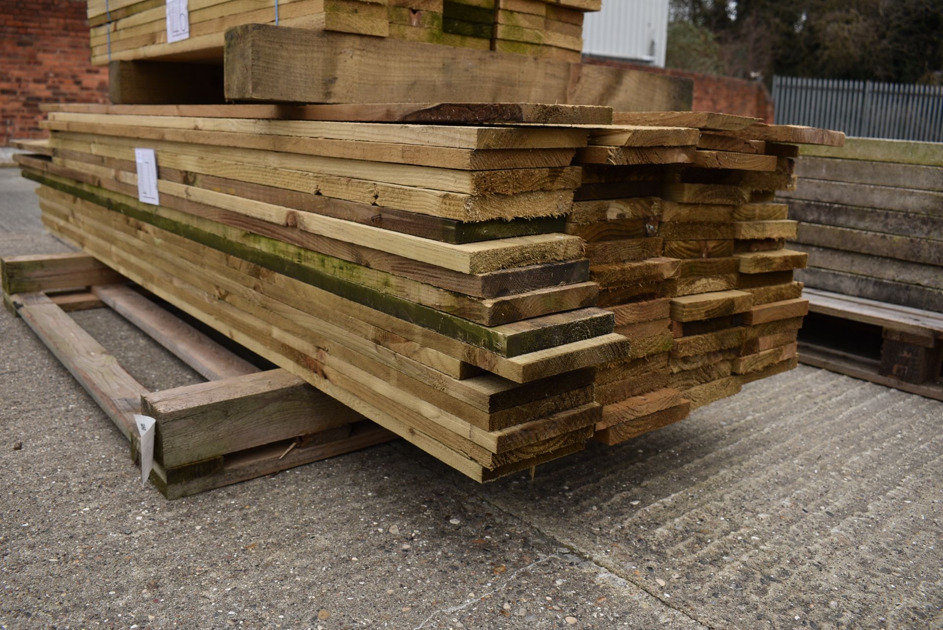 *Assorted 1.8m, 2.1m, and 2.4m Lengths of 90x150mm and 22x150mm Sawn Green Treated Timber