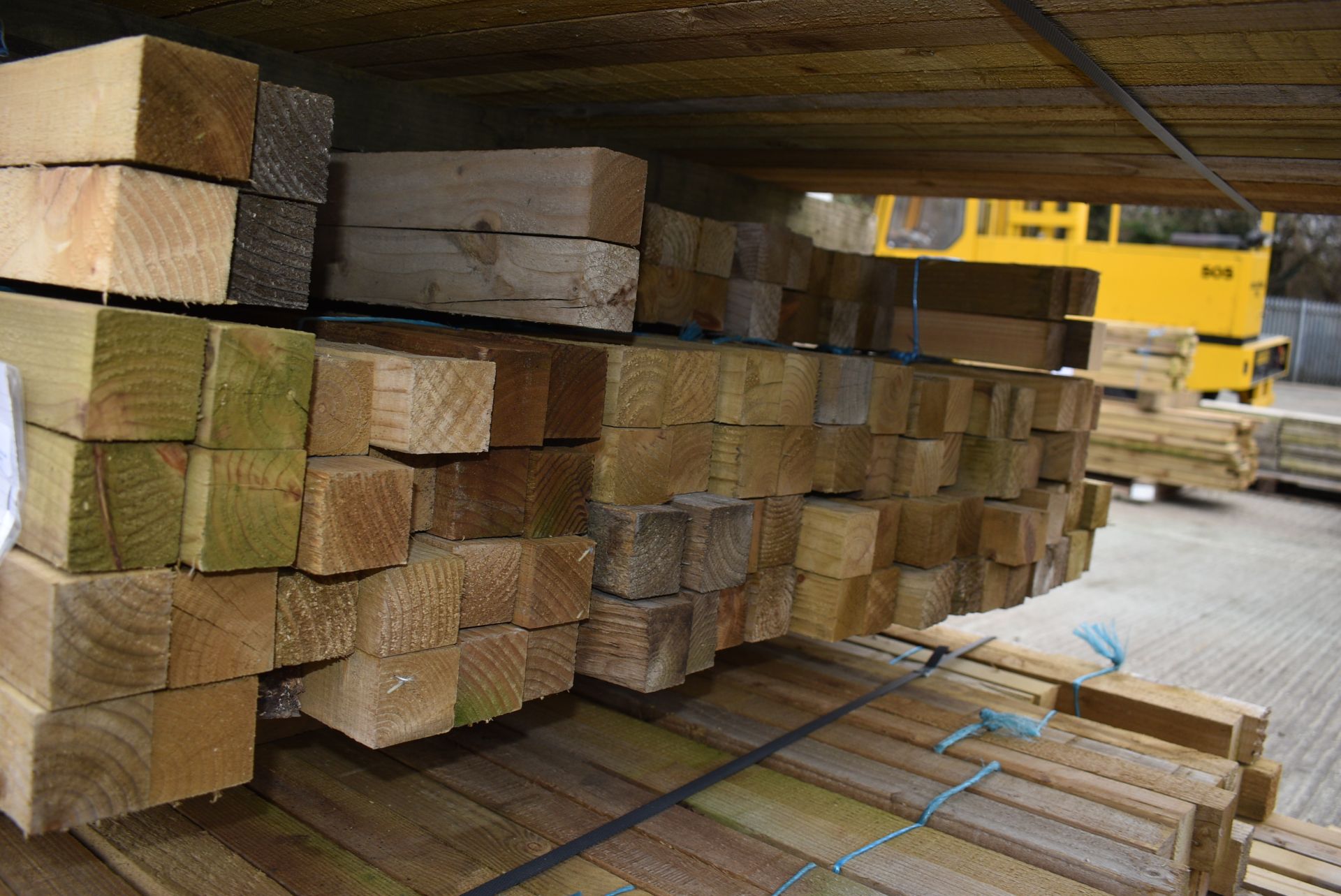 *Assorted 1.5m and 1.8m Lengths of 47x47mm Sawn Green Treated Timber (~200m total) - Image 2 of 2