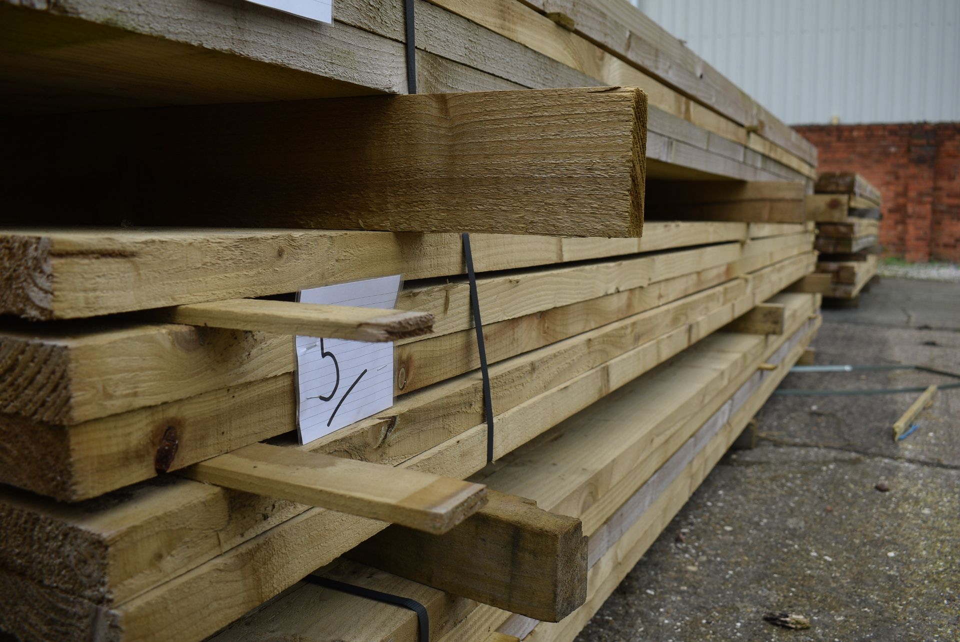 *~50 3.6m Lengths of 38x100mm Sawn Green Treated Timber