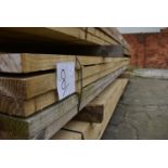 *~50 3.6m Lengths of 38x100mm Sawn Green Treated Timber