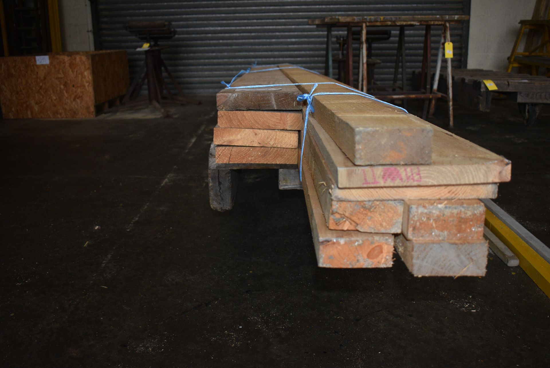 *Two 5.1m Lengths of 25x225mm Sawn Redwood, Four 3.6m Lengths of 45x220mm Round Corners, Five 4.8m - Image 2 of 2