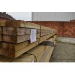 *~50 3.6m Lengths of 38x100mm Sawn Green Treated Timber