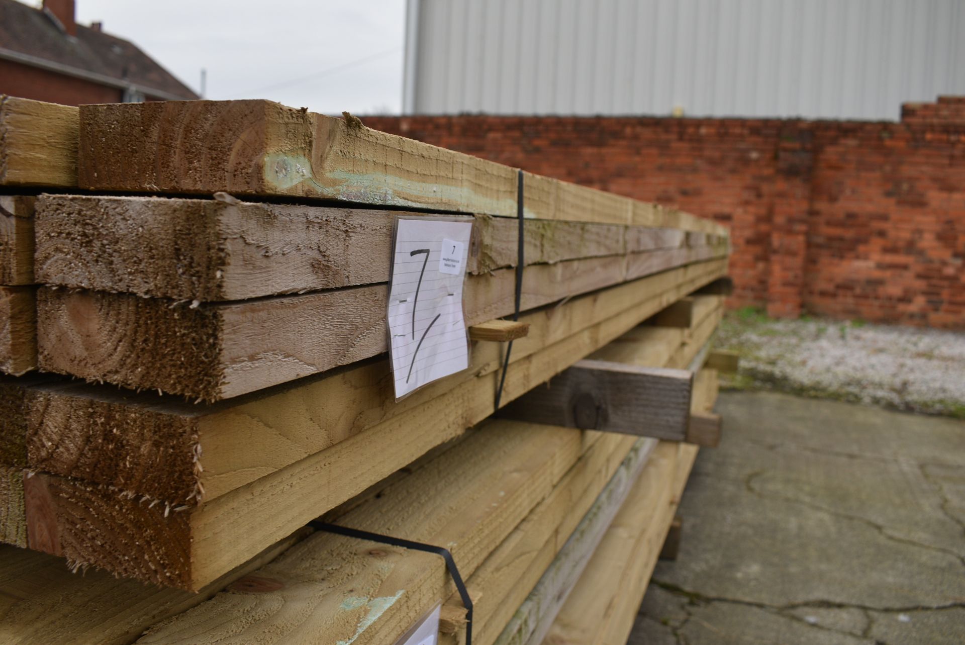 *~50 3.6m Lengths of 38x100mm Sawn Green Treated Timber