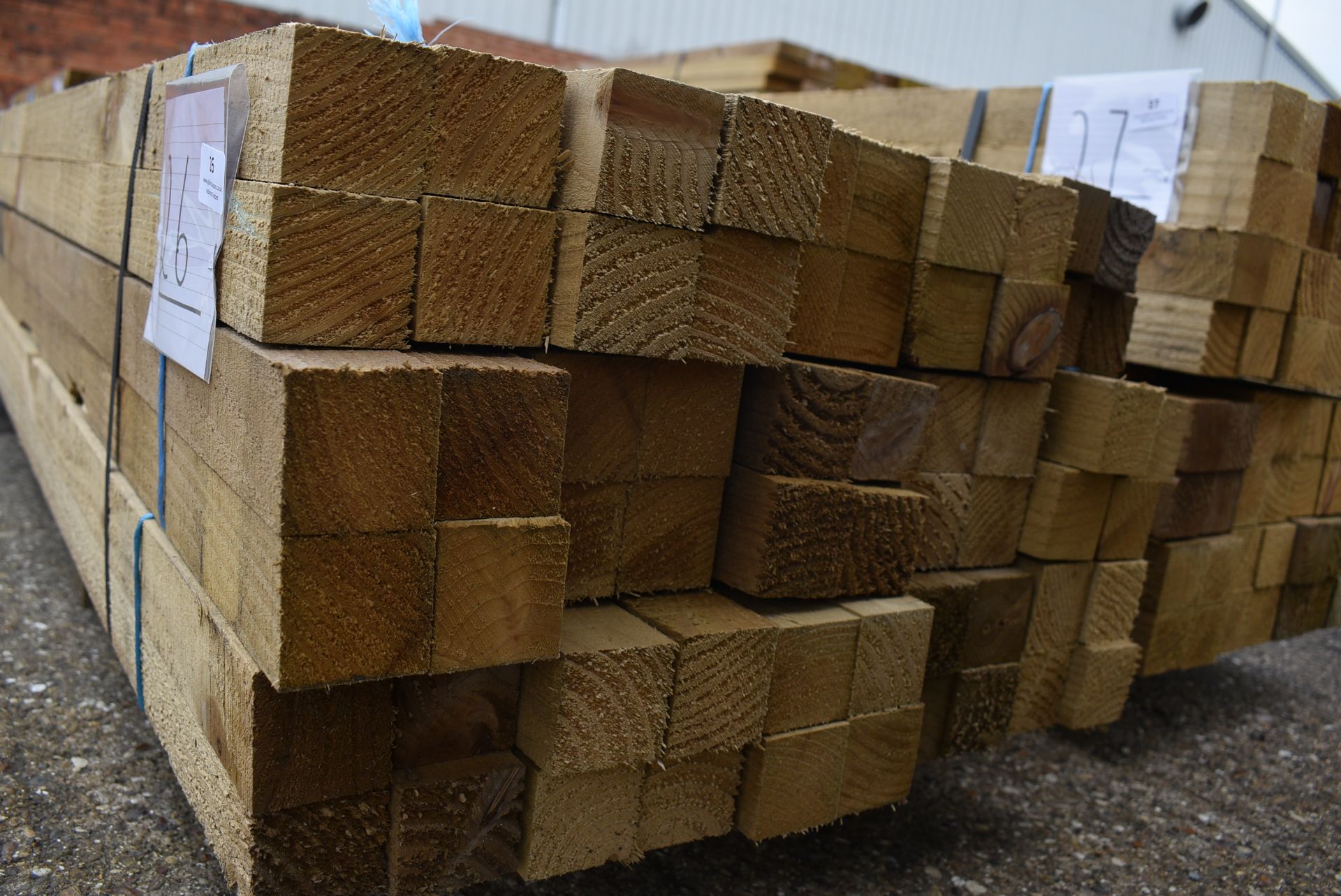 *2.4m Lengths of 47x47mm Sawn Green Treated Timber (~140m total) - Image 2 of 2