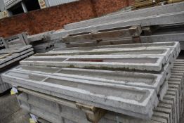 *Fourteen 6ft x 6” Recessed Concrete Gravel Boards
