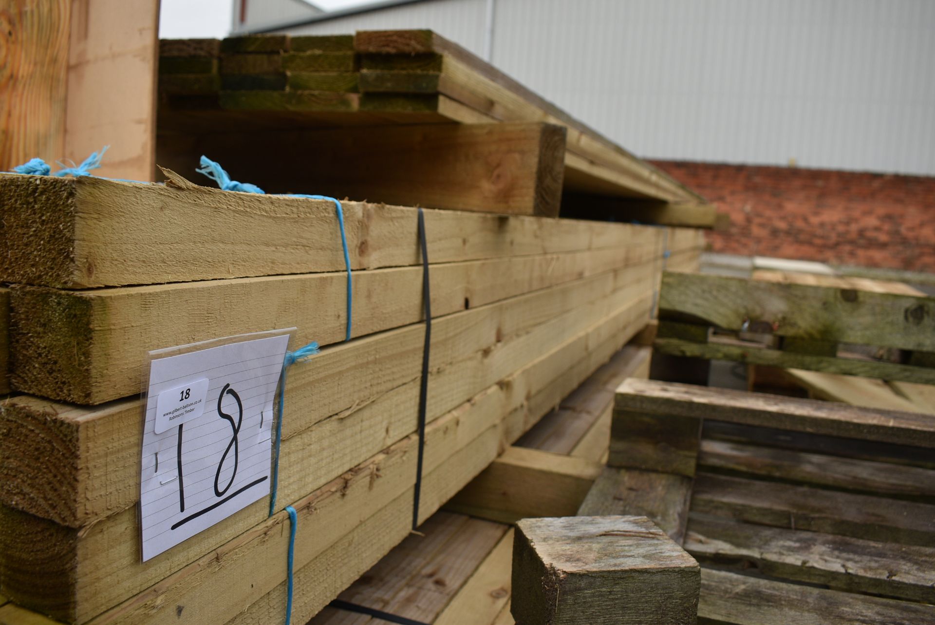 *~60 4.8m Lengths of 47x47mm Sawn Green Treated Timber