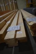 *Eight 4.8m, One 3.6m, and One 2.4m Lengths of 15x17mm PSE Red Wood