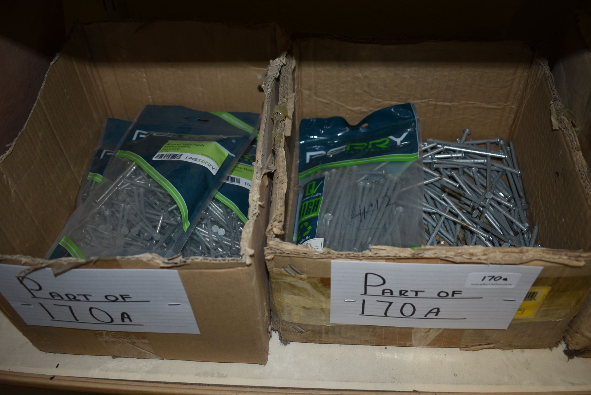 *Four Boxes of Various Galvanised Nails