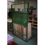 *6ft Green Metal Rack (contents not included)