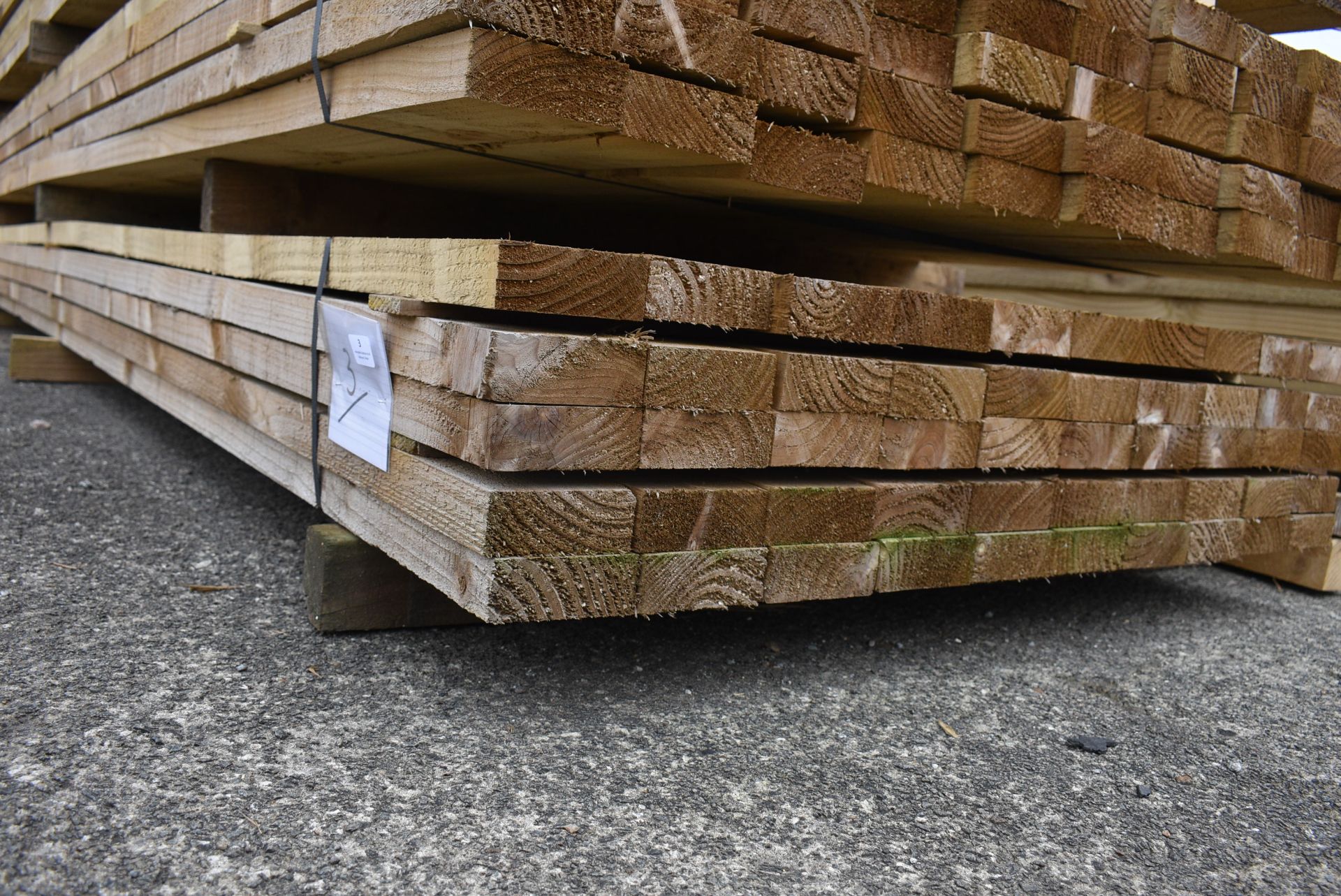 *~50 3.6m Lengths of 38x100mm Sawn Green Treated Timber