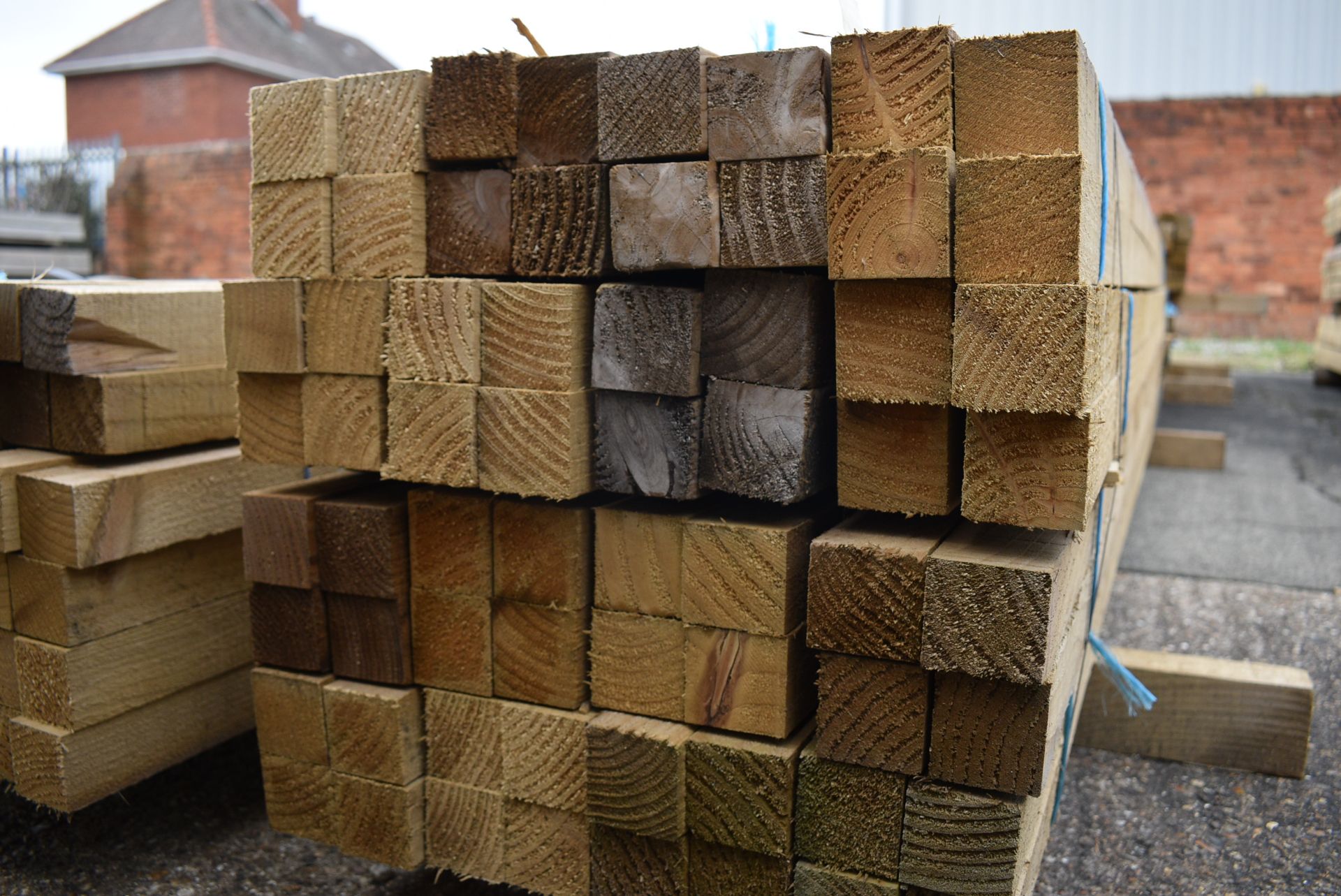 *2.4m Lengths of 47x47mm Sawn Green Treated Timber (~150m total) - Image 2 of 2