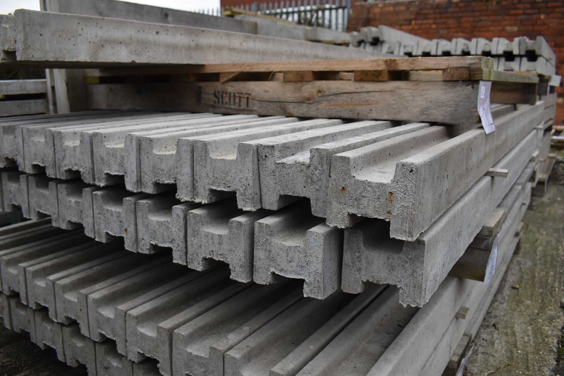 *Twenty 7ft Slotted Concrete Posts