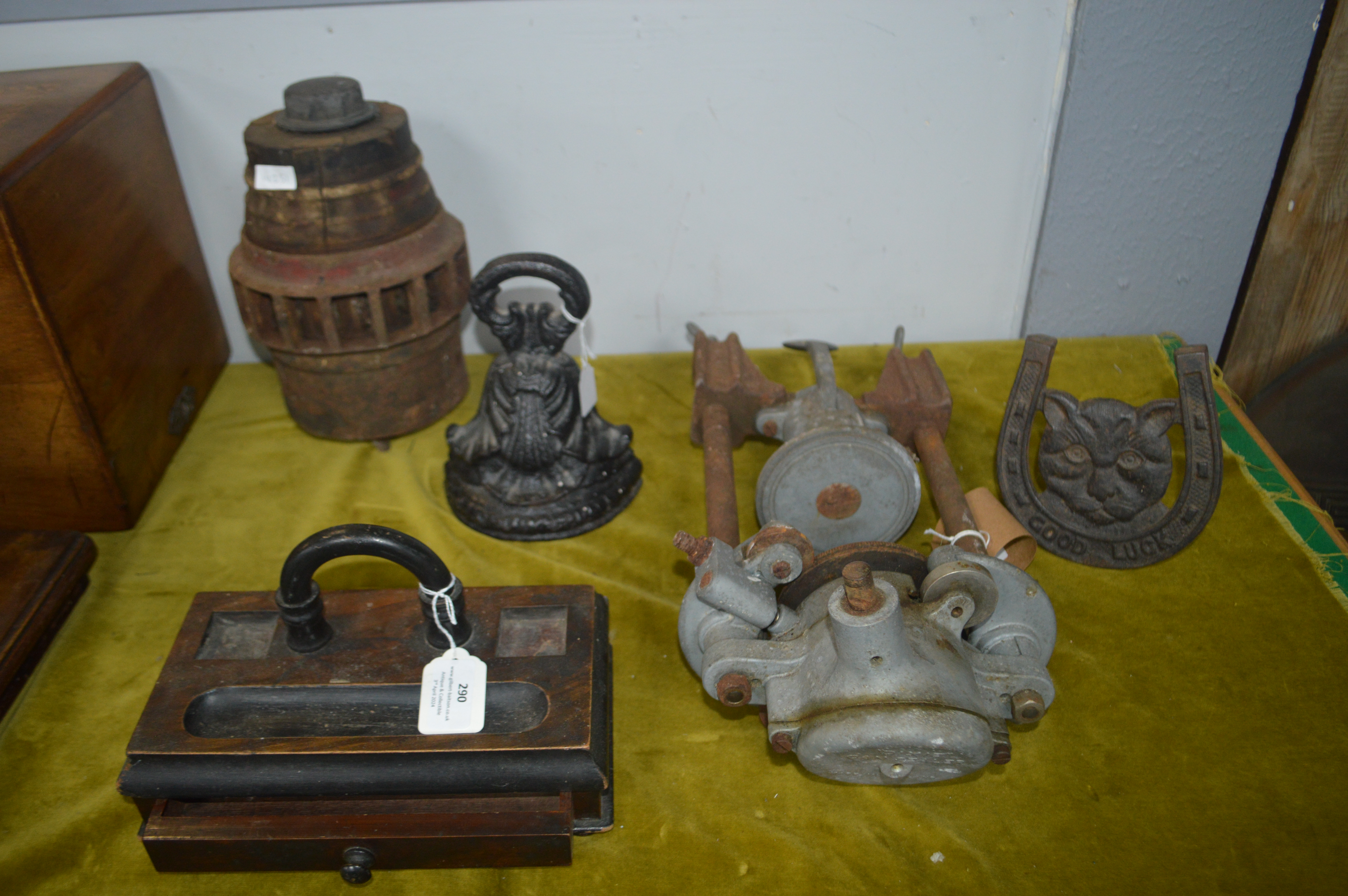 Vintage Assorted Items Including Cartwheel Hub, Ca