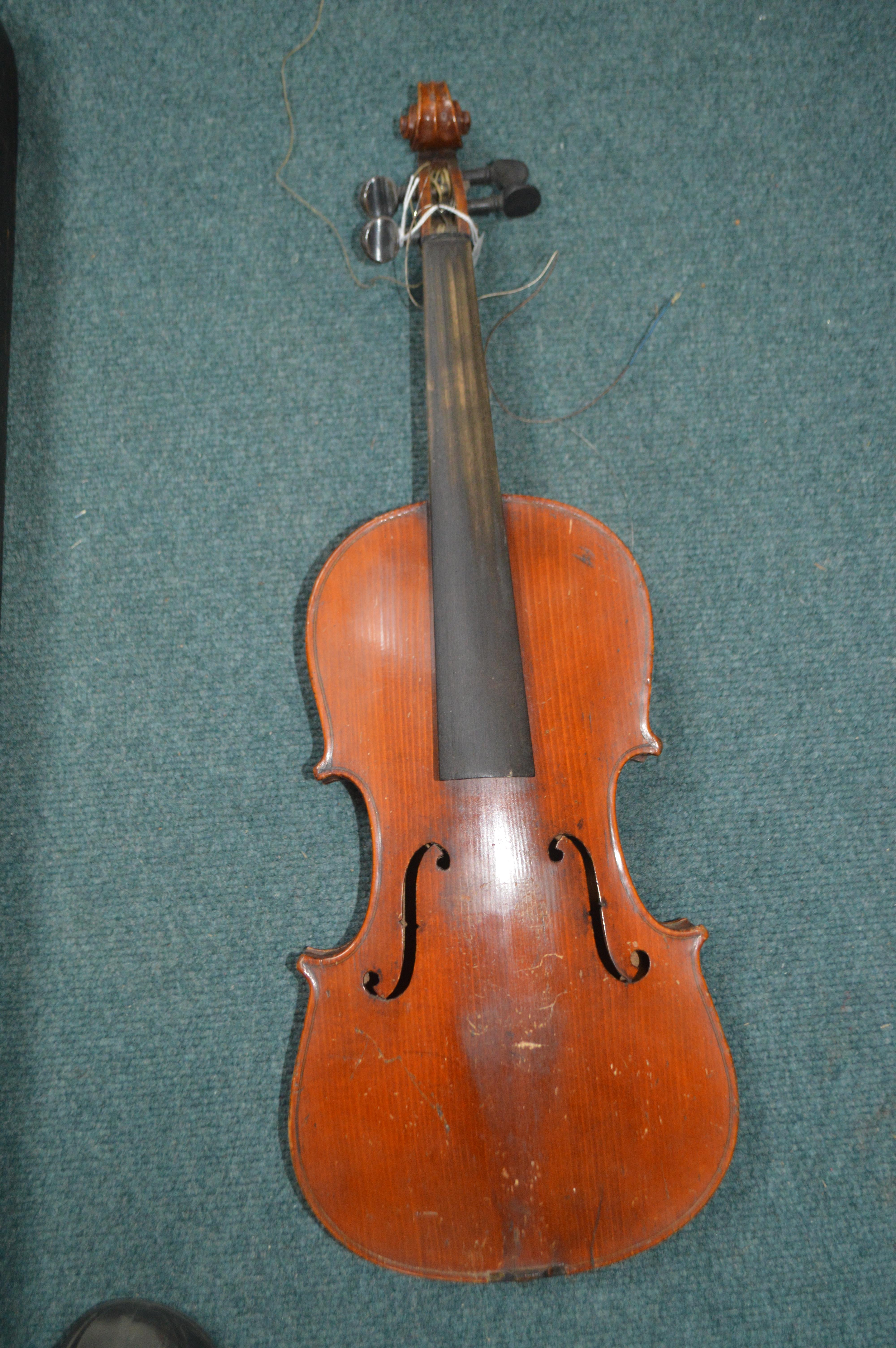 Violin and Case with Bows - Image 2 of 4