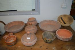 Middle Eastern Terracotta Bowls and Pots