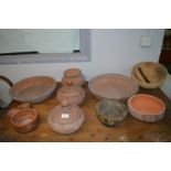 Middle Eastern Terracotta Bowls and Pots