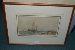 Maritime Watercolour by J. Bell 1873