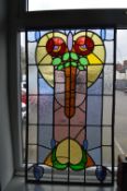 Leaded Glass Window Panel