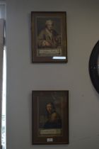 Two Framed Prints of Italian Artists circa 1700's