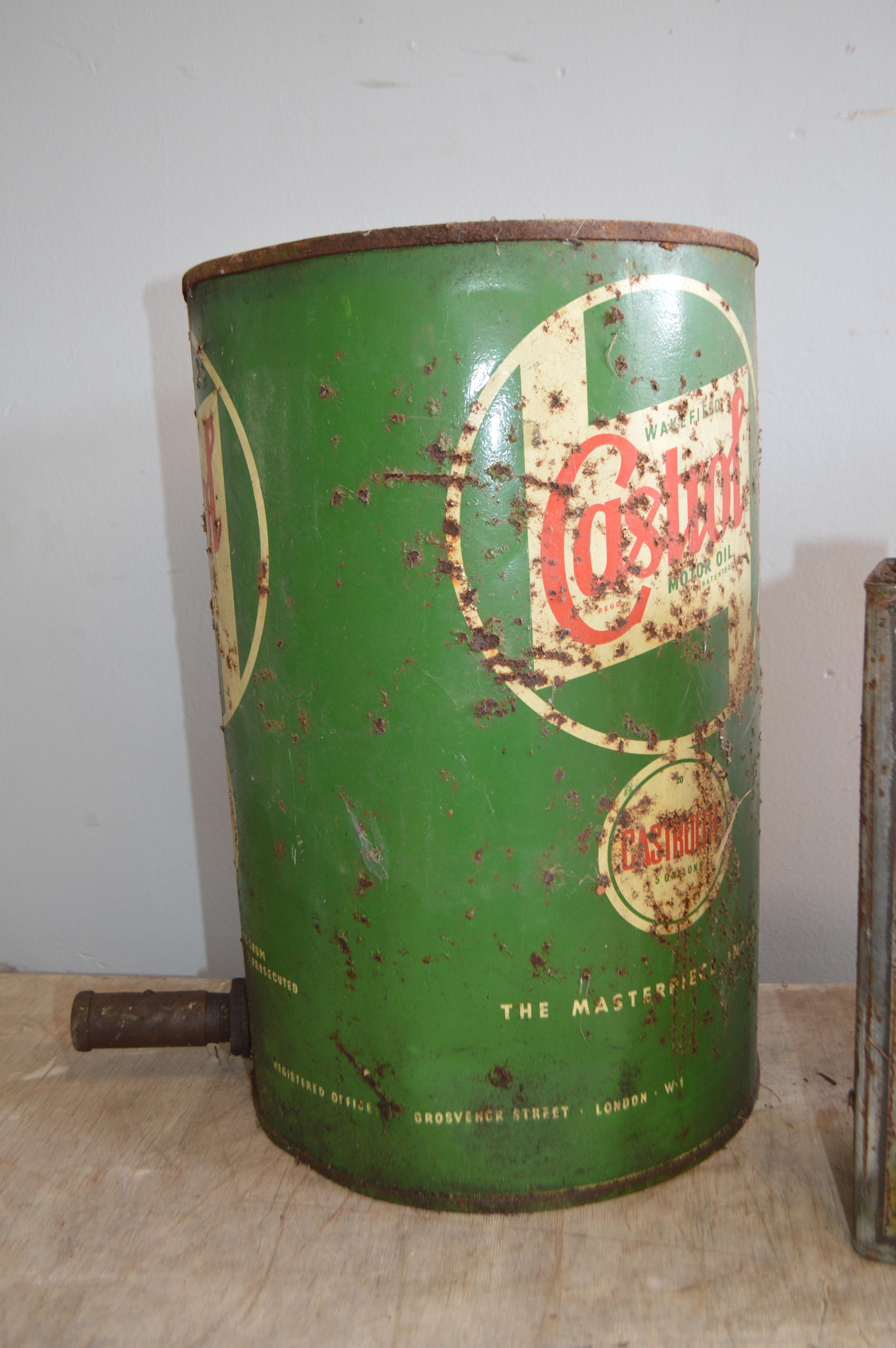 Two Castrol Motor Oil Cans - Image 2 of 4