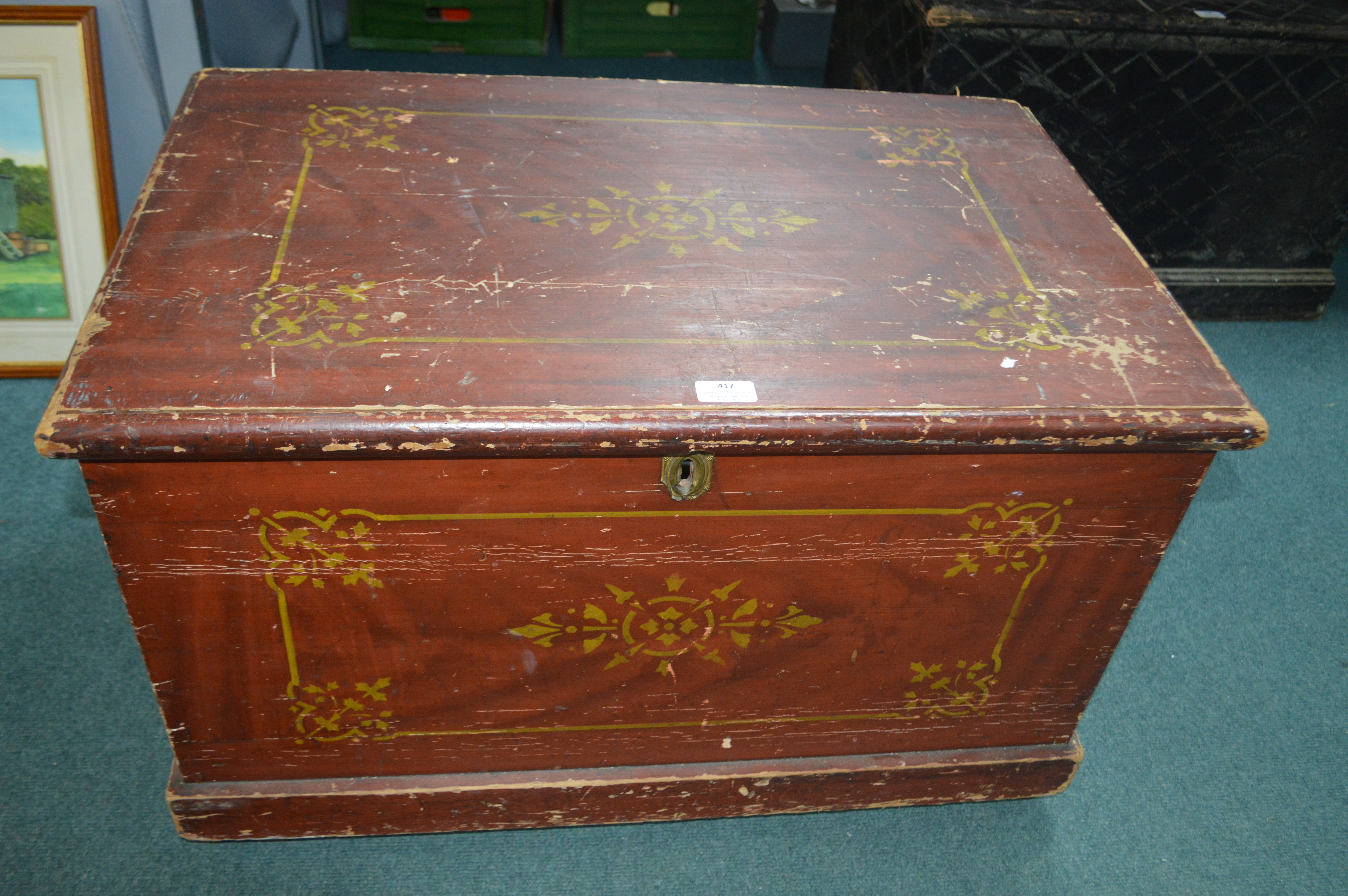 Victorian Pine Blanket Box - Image 2 of 4