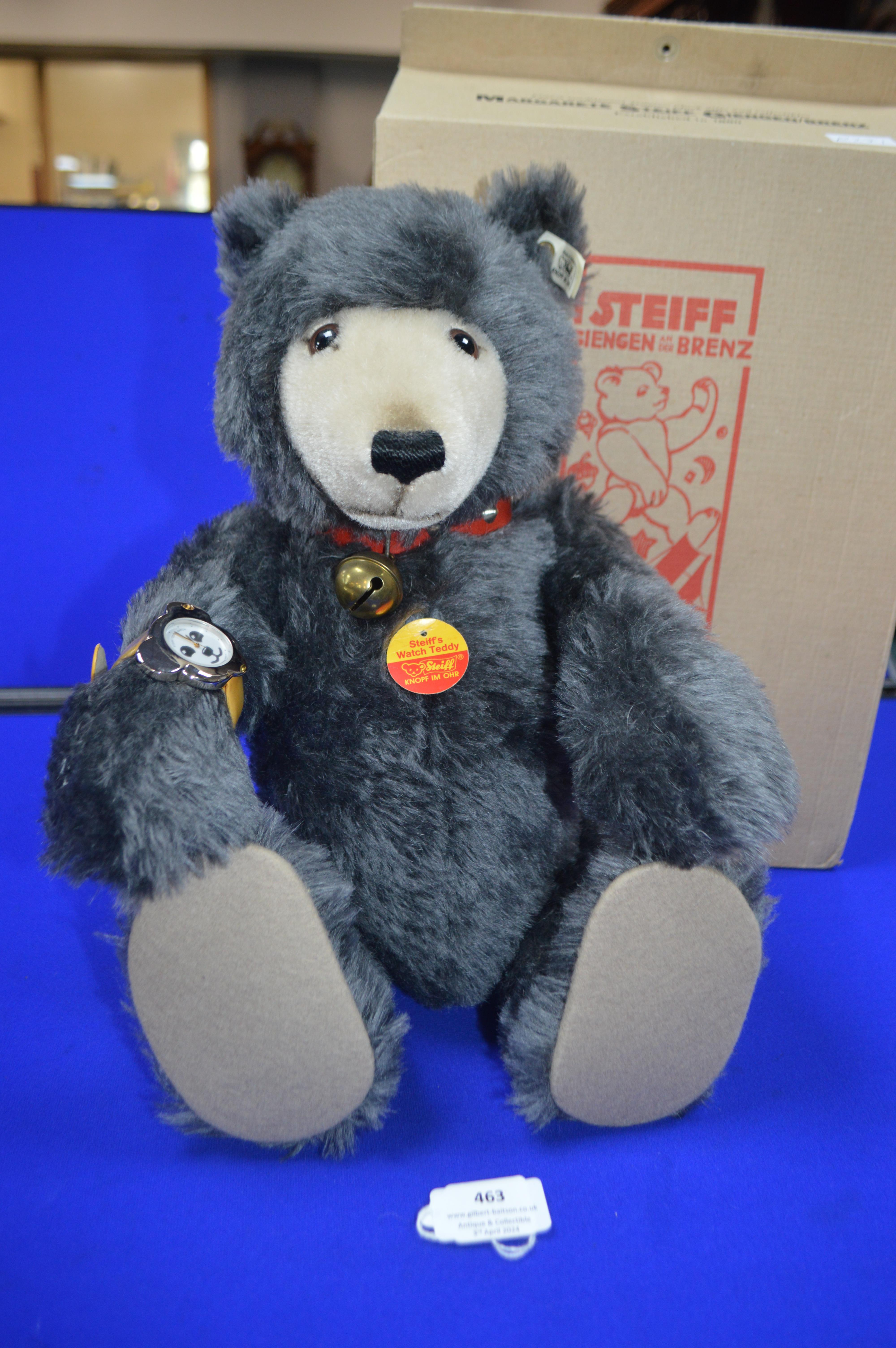 Steiff Wristwatch Teddy Bear 42cm with Original Pa