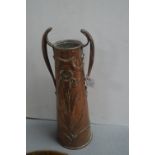 Copper Art Nouveau Vase