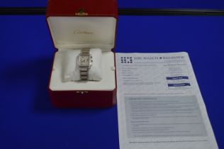 Cartier Lady's Wristwatch Model Tank 2303 with Registration Documentation