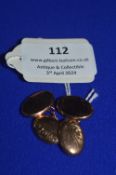 Pair of 9ct Gold Cufflinks ~3.8g