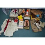 Suitcase Containing Vintage Clothing, Masonic, Cri