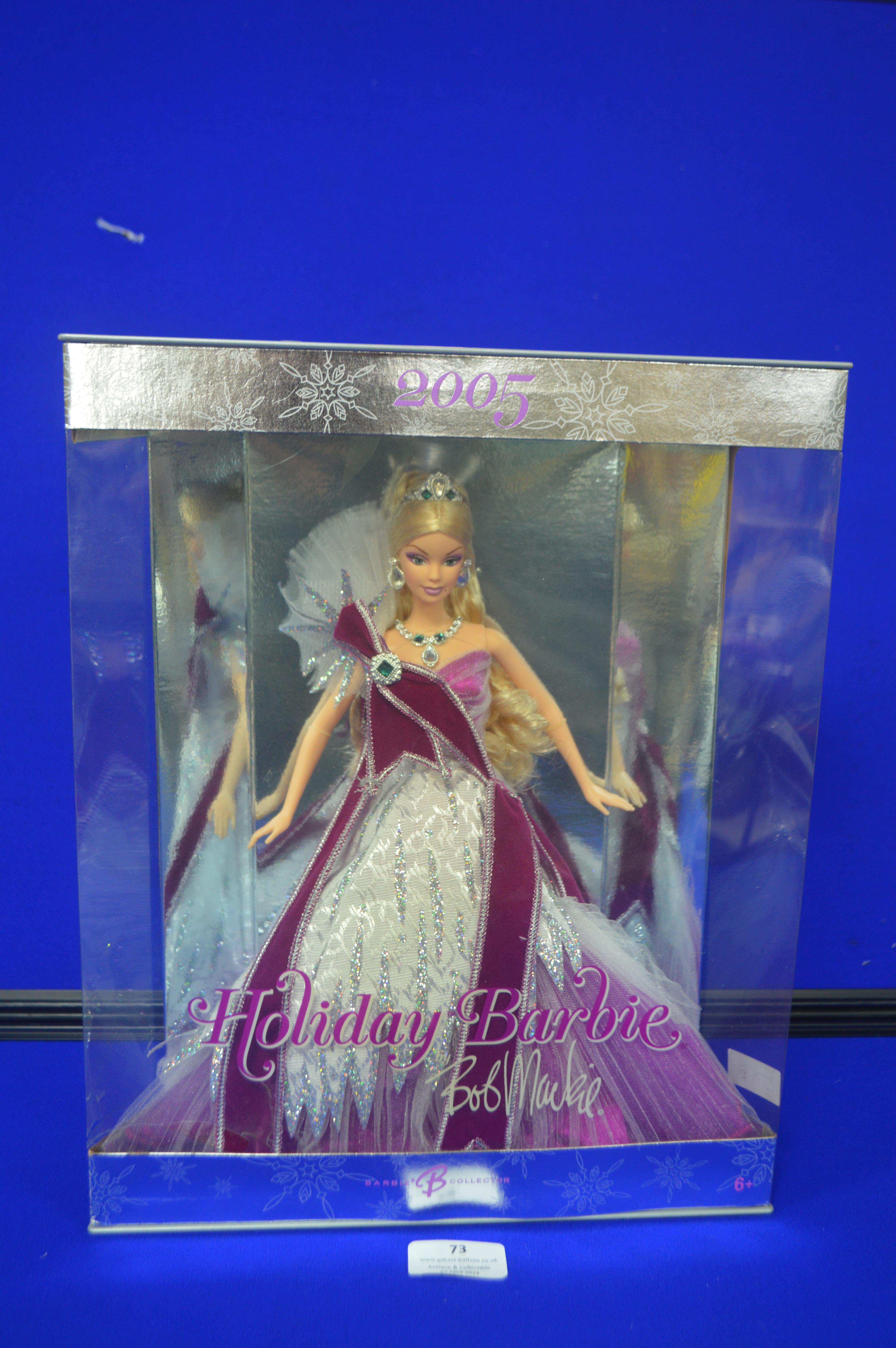 2005 Holiday Barbie Doll by Bob Mackie