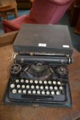Underwood Typewriter with Carry Case
