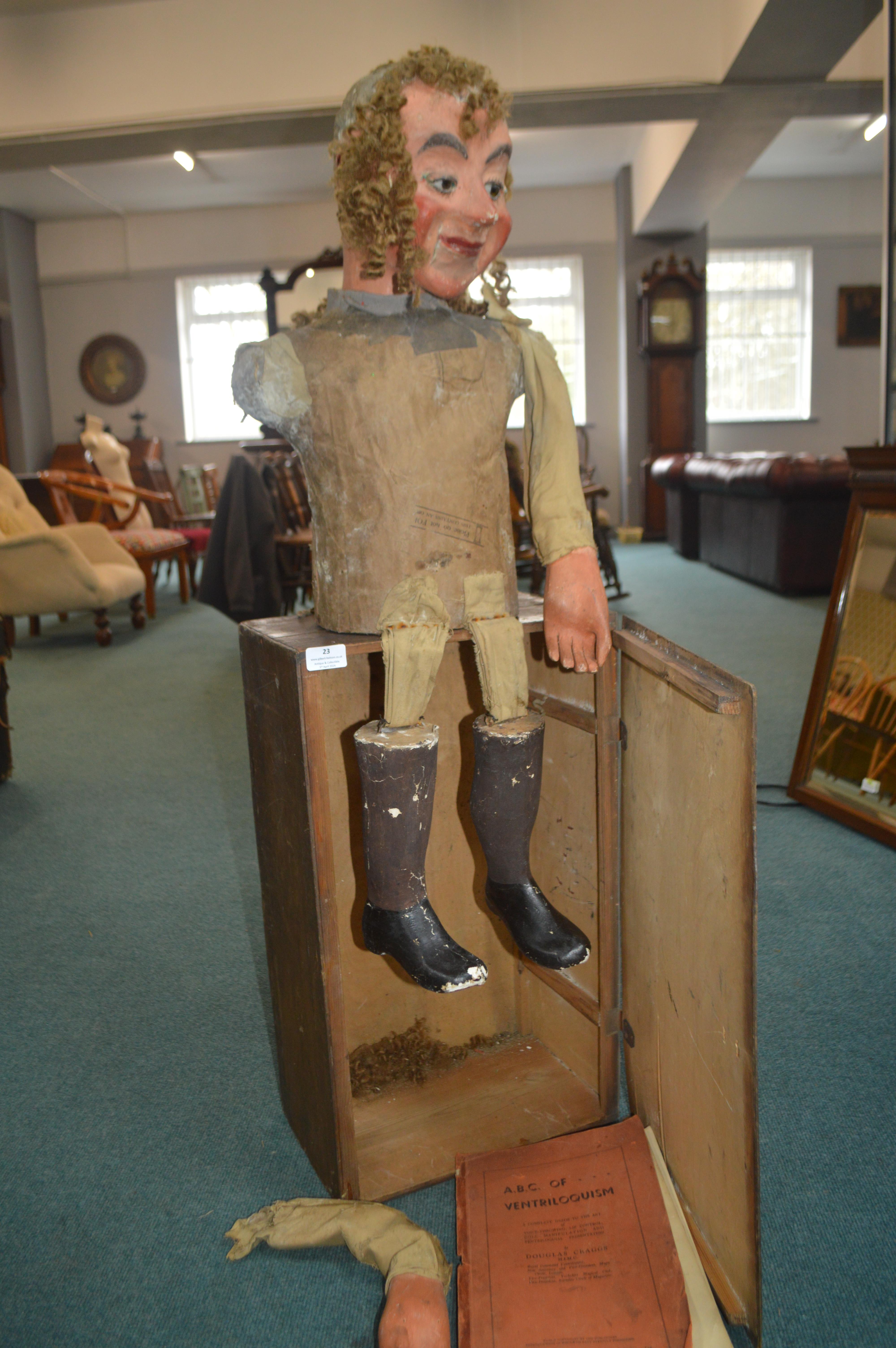 Ventriloquist's Dummy with Case (requires restoration) - Image 3 of 6